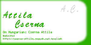 attila cserna business card